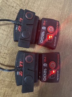 Lot of 2 Lenz rcB 1200 Lithium Battery Packs for Heated Socks/Vest