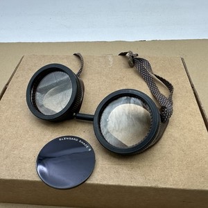 Vintage Welding Goggles Clear Lens Protective Only One Glengard Shade Glass Lens