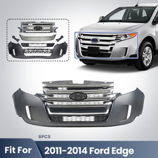 Front Bumper Cover Assembly Grille Kit Grill For 2011 2012 2013 2014 Ford Edge