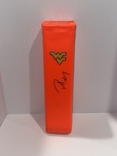 PAT MCAFEE SIGNED TOUCHDOWN PYLON WEST VIRGINIA MOUNTAINEERS FOOTBALL JSA COA