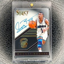 MUGGSY BOGUES /199 On Card Signature Auto 2014-15 Select Basketball Card RARE