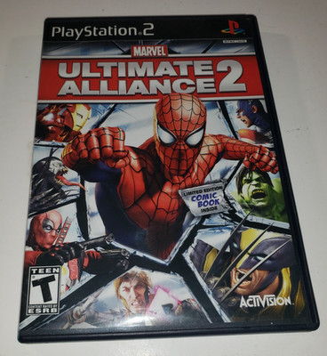 Marvel: Ultimate Alliance 2 (Sony PlayStation 2, 2009) Complete Tested Working