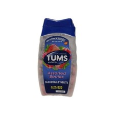 Tums Extra Strength Antacid Calcium Supplement Assorted Berries 96 tabs 750's