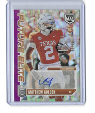 2025 Donruss Elite Matthew Golden Future Elite NIL Purple Auto SP FE-MGN 27/99