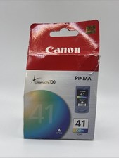 OFFICIAL Canon PIXMA Series Tri-Color Genuine Ink Cartridge (CL-41)  Box Wear