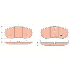 Satz Bremsbeläge Bremsklötze vorne für Opel Antara A L07 | 24368704