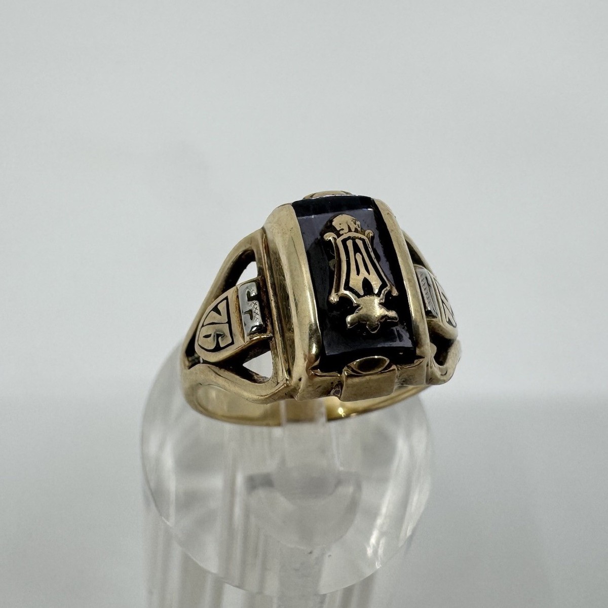 10k Yellow Gold Jostens 1976-1979 Class Ring Simulated Stone 5.2g