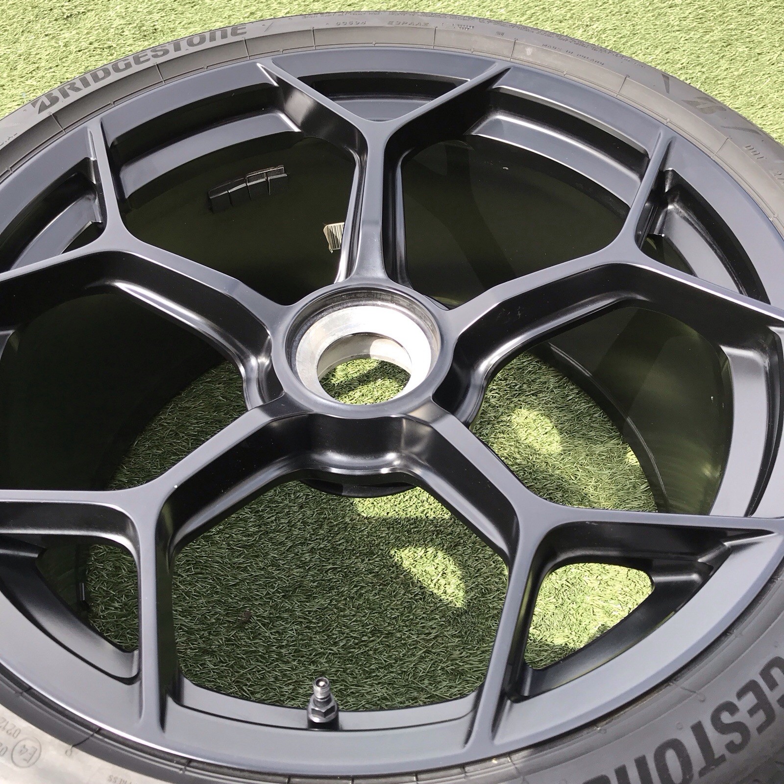 20 LAMBORGHINI HURACAN  PERFORMANTE RIMS TIRES ORIGINAL OEM BLACK SET 4