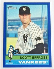 2025 Topps Heritage High Number - Scott Effross #636 Dark Blue Bordered