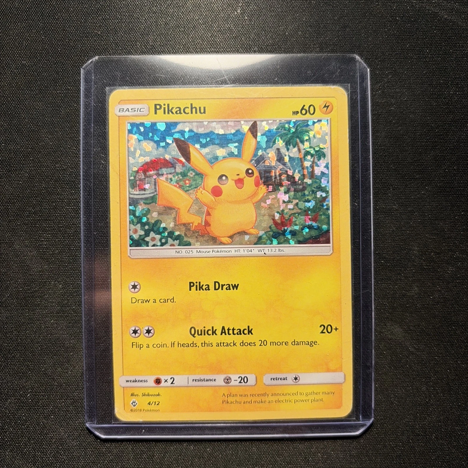 Pokémon TCG Pikachu Shatter Foil Card - 4/12 - McDonalds Promo MP/HP