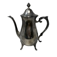 VINTAGE  FROM1960s LEONARD SILVER PLATED COFFEE /TEA POT - YOU POLISH 