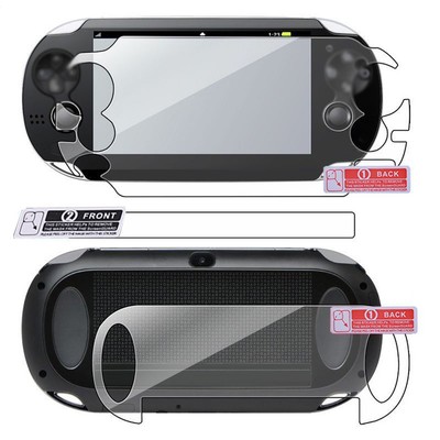 Clear Front- und Back Screen Protector Film Fit für Sony PS Vita PSV1000 Spiel
