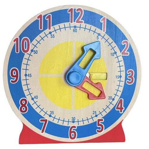 Melissa And Doug Turn And Tell Clock, Analog And Digital No Cards, Clock Only