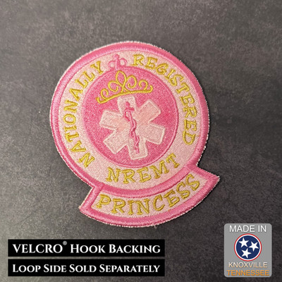 NREMT Princess Funny VELCRO Morale Patch, 3.3x4'' EMS Paramedic EMT | Made in USA