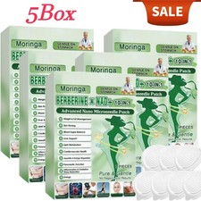 5 Box Moringa Berberine 10-in-1 Advanced Nano Microneedle Patches 7Pcs/Box New