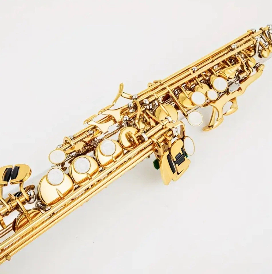 Professionelles Sopran-Saxophon – B-Flat, Messing, Handgravur,Klassisches Design - Bild 3 von 4