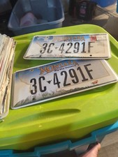 2 Montana Big Sky License Plate Pair 3C&bull;4291F 2014