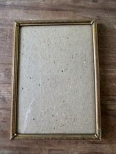 Vintage MCM Gold Tone Metal Picture Frame Standing Ornate 7.25  X 5.25  