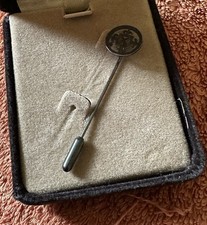 ST MAGNUS ORKNEY SCOTTISH SILVER STICK PIN TIE PIN ORTAK ? NO MARKINGS