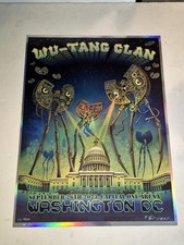 Wu-Tang Clan Poster EMEK Washington, DC AP FOIL Doodled #/50 OFFICIAL Print 2023
