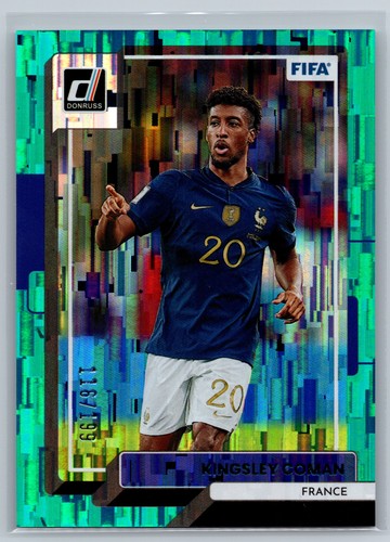 Kingsley Coman [Blue] #50 2022 Panini Donruss card