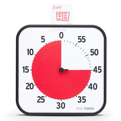 12 inch Visual Timer 60 Minute Kids Desk Countdown Clock with Dry Erase Activ...
