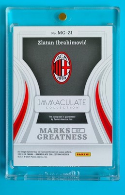 2023-24 Immaculate AC Milan Zlatan Ibrahimović Marks Greatness