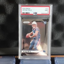 Panini Prizm 2024 Joe Milton III Rookie #354 Patriots PSA Football Card