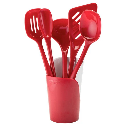 Hutzler Melamine Utensils and Crock - Thumbnail 3