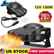 12V 150W Car Heater Portable Electric Heating Fan Defogger Defroster Demister