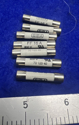 7 Pcs New SIBA FF16A Fast Blow Fuse 7012540 16A 500V 7pcs Free Ship USA