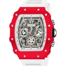 Activa Fury X Invicta Men's Watch w/ Skeleton Dial - 44.3mm, White (ACW2305-022)