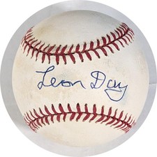 Leon Day Autographed AL Brown Baseball JSA CK72958