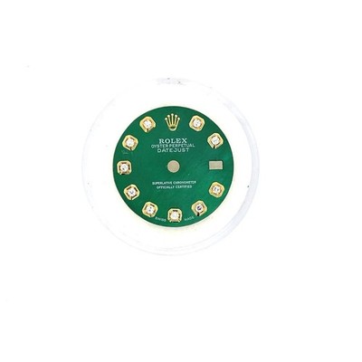 Rolex 26mm custom Green Dial Natural Diamond for Date Just / Presidential/ Date