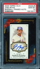 2009 Topps Allen & Ginter Jose Reyes - New York Mets Autograph PSA 10 Pop 2 SSP