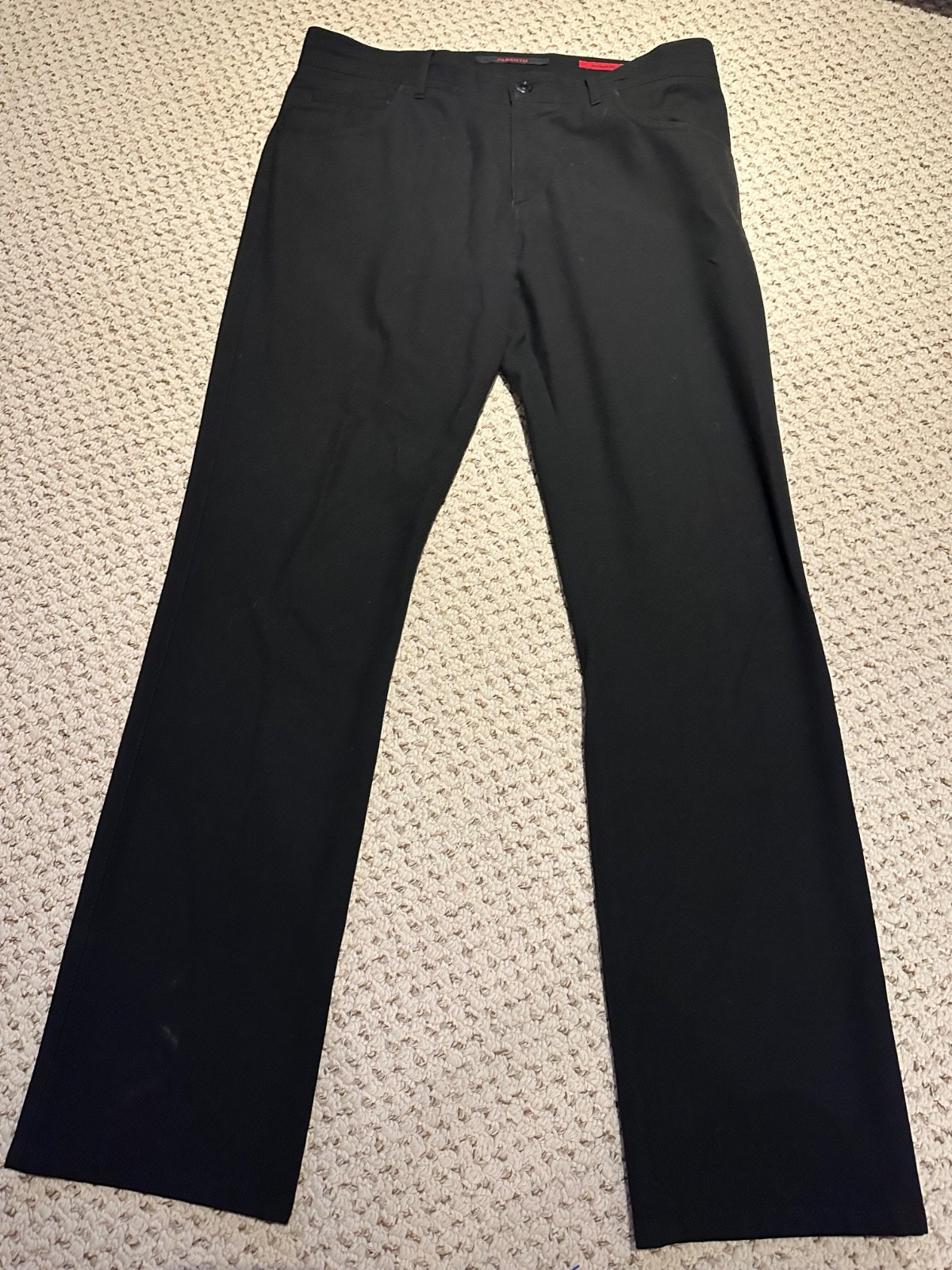 Alberto Ceramica Pants Men’s 34x32 Modern Fit Career Workwear Flat Front READ