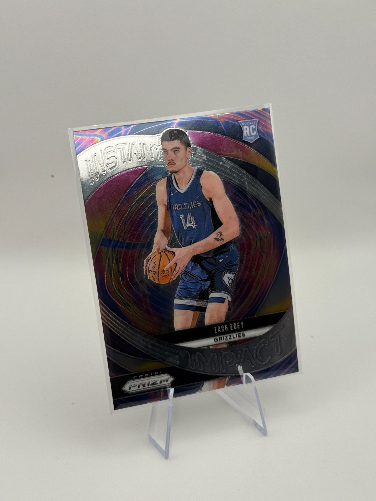 2024-25 Panini Prizm - Instant Impact Zach Edey #25 Silver Prizm (RC)