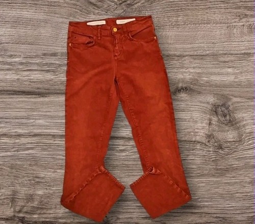 Pantaloni donna Pilcro & the Letterpress taglia 26 ruggine vita alta skinny velluto a coste usati in ottime condizioni