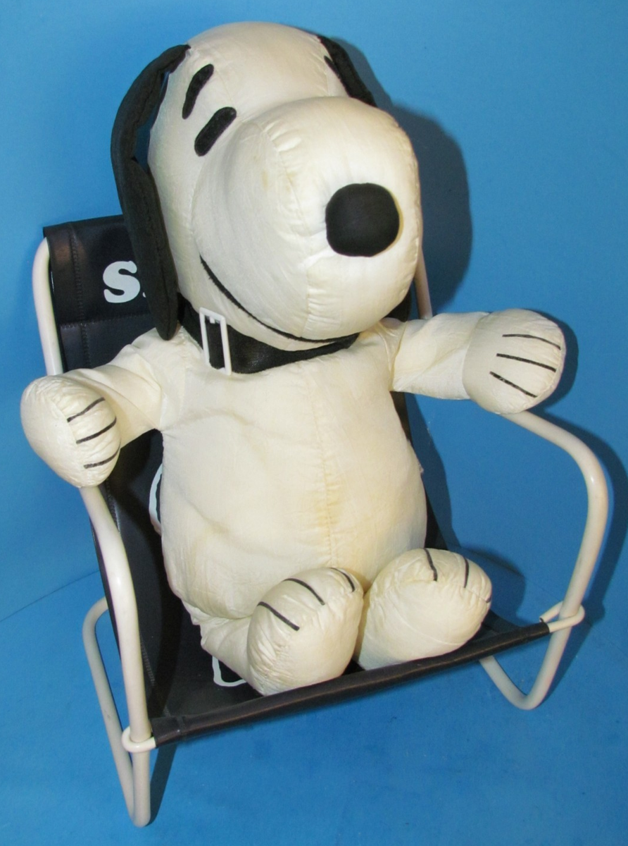 SNOOPYぬいぐるみ　ビンテージ Vtg Peanuts 1968 Rare Snoopy Plush & 1958 Lounge Chair 15 & 11