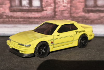 1/64 Hot Wheels 2023 Nissan Silvia S13 Tuning Umbau Real Riders Custom Rays TE37