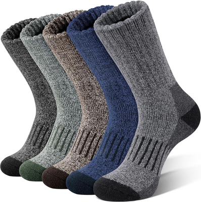 Merino Wool Socks for Men, 5 Pairs Thermal Warm Hiking Super Thick Crew Work Cus | eBay Merino Wool Socks for Men, 5 Pairs Thermal Warm Hiking Super Thick Crew Work Cus | eBay
