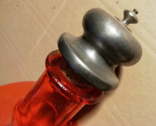 FLASCHE ROT - MIT KORKENVERSCHLUSS (METALL) - 1 LITER