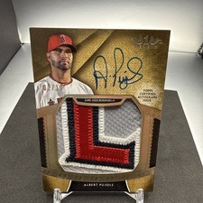 Albert Pujols 2017 TOPPS TIER ONE Prodigious Patches Nameplate AUTO 1/10 AAP-APU