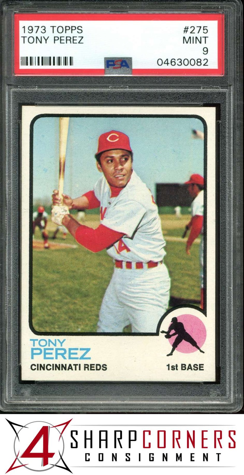 1973 TOPPS #275 TONY PEREZ REDS HOF PSA 9