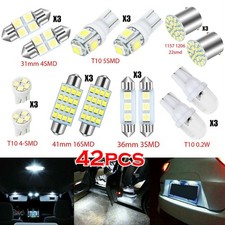 42pcs New Led Interior Lights Bulbs Kit Car Trunk Dome License Plate Lamps 6000k 42pcs New Led Interior Lights Bulbs Kit Car Trunk Dome License Plate Lamps 6000k