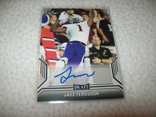 2019 LEAF DRAFT RC JAZZ FERGUSON AUTO SIGNED #BA-JF1 NORTHWESTERN STATE DEMONS