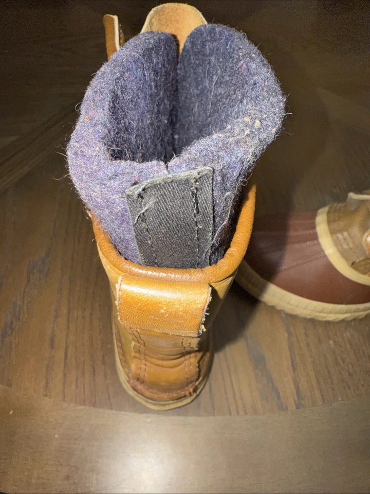 Vintage Premium Sorel Snow Boots Men's Size 9 Wool Cheyenne Rawhide Water Res. - Image 4 of 4