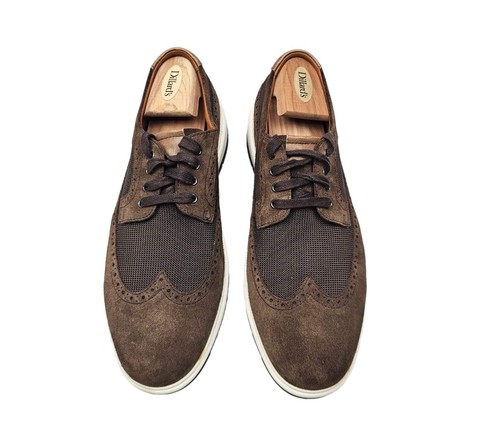 ZAPATOS JOHNSTON MURPHY ELLISTON PUNTA DE ALA PARA HOMBRE 10 M GAMUZA MARRÓN - Imagen 5 de 7