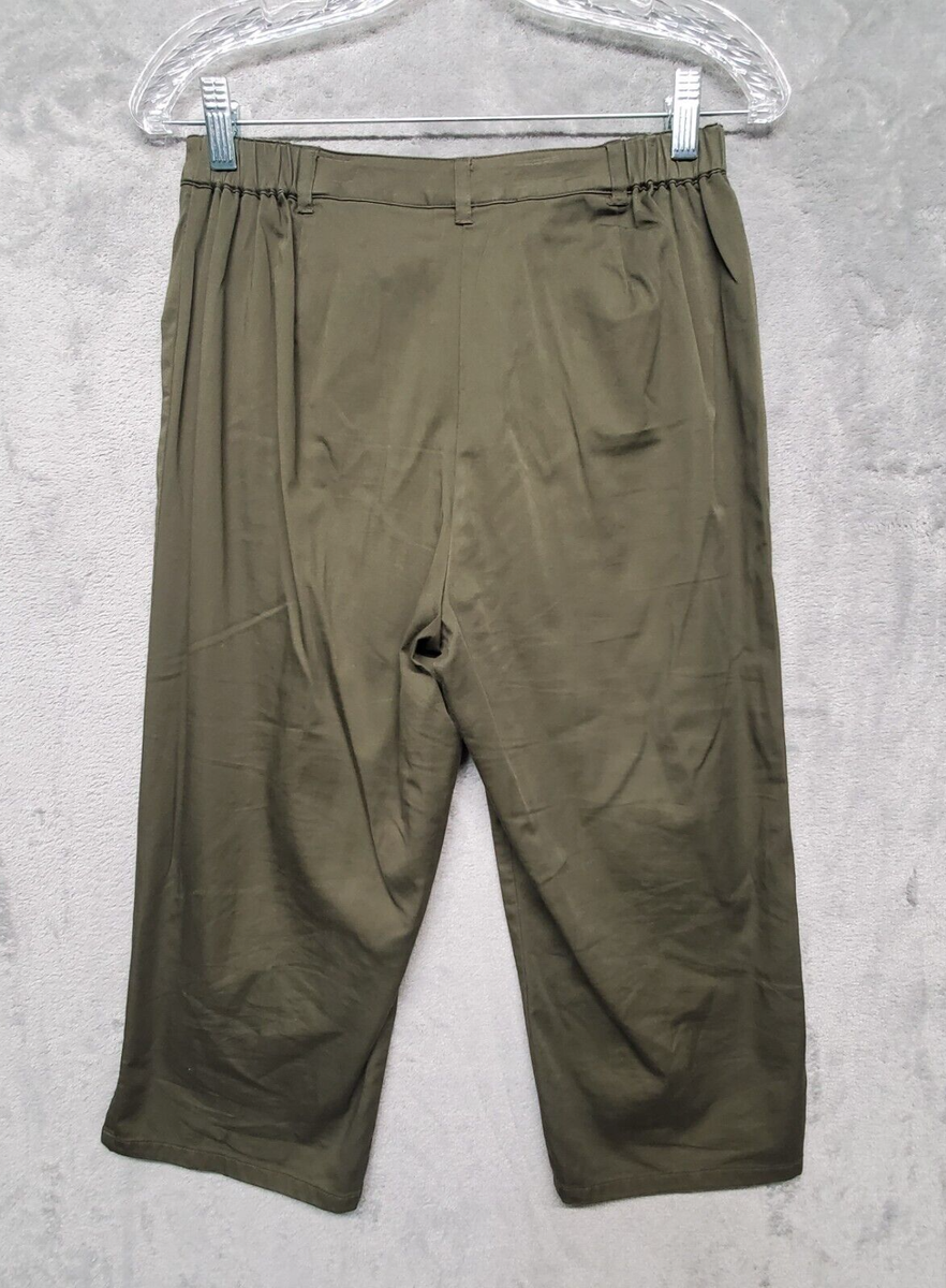 Pantalon Capri Court CHICO'S - Vert Olive - Taille 0 - Occasion En Super état