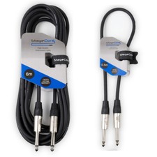6.35mm 1/4" Jack to 1/4" Jack PA Cable / Guitar / Keyboard / Instrument